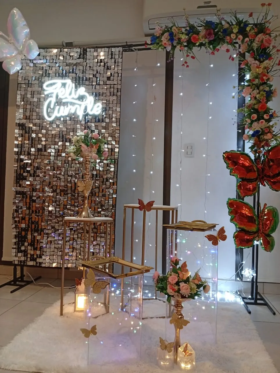 Backdrop decorado por Bennu Eventos
