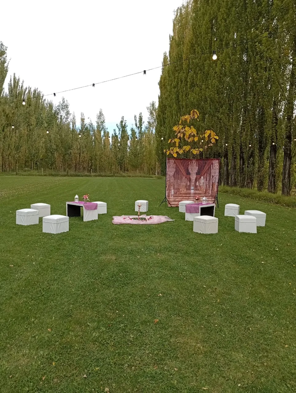 Living en exterior por Bennu Eventos